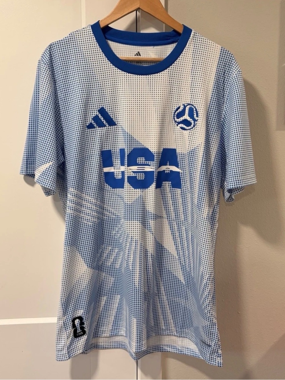 Adidas USMNT 2026 FIFA World Cup USA Jersey White Blue JI7635 Men’s M NWT